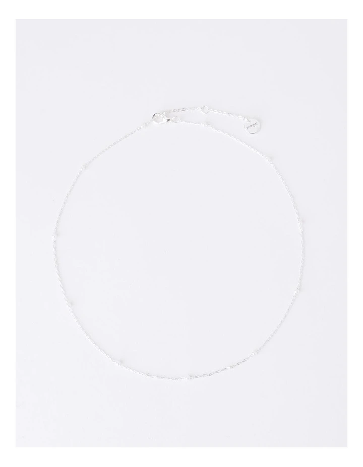 Fine Crystal Double Layer Necklace in Silver image 7