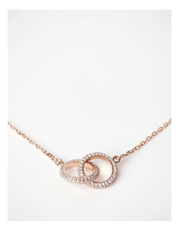 Interlocked Necklace Boxed Jewellery in Rose Gold image 2