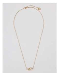 Knot Pendant Necklace in Gold