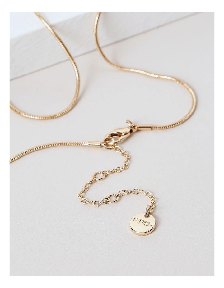 Tulip Lariat Necklace in Gold image 5