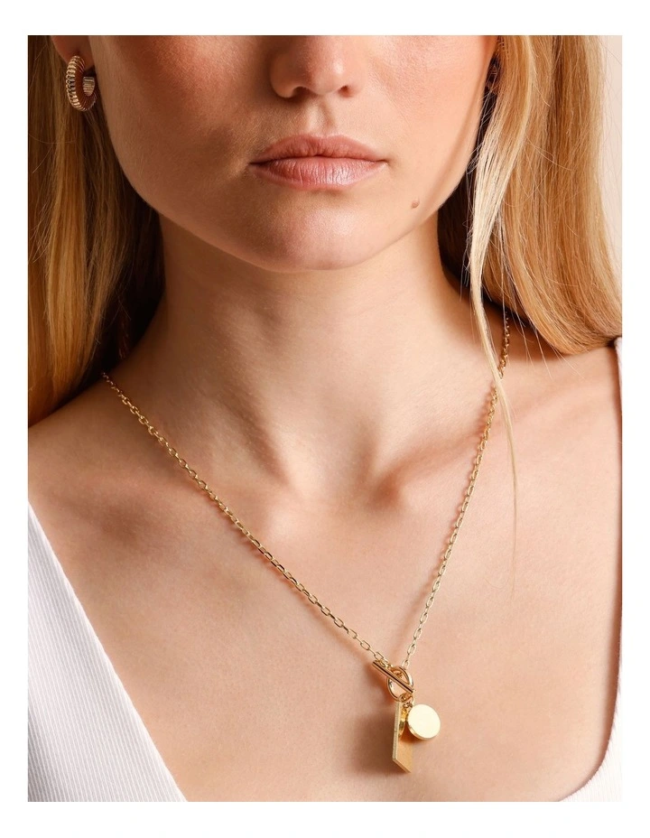 Charm Necklace in Gold image 4