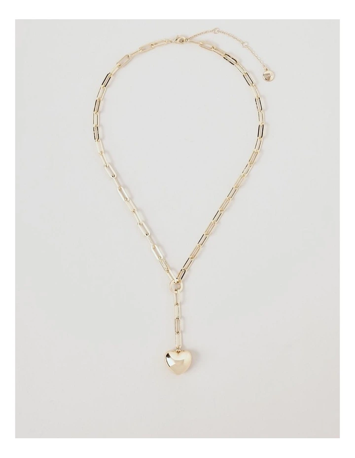 Heart Drop Chain in Gold image 1