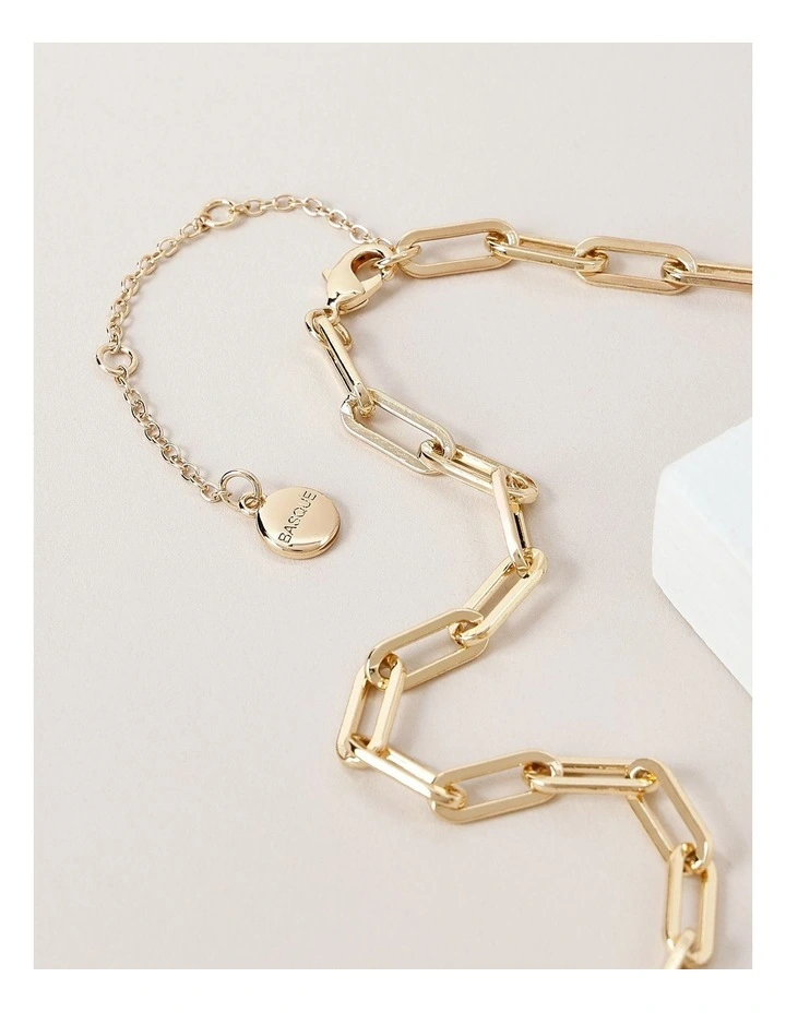 Heart Drop Chain in Gold image 5