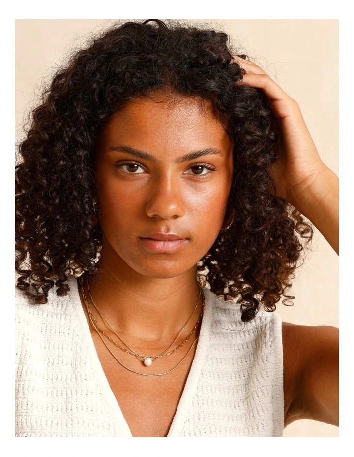 Pearl Necklace 3Pk in Gold image 2