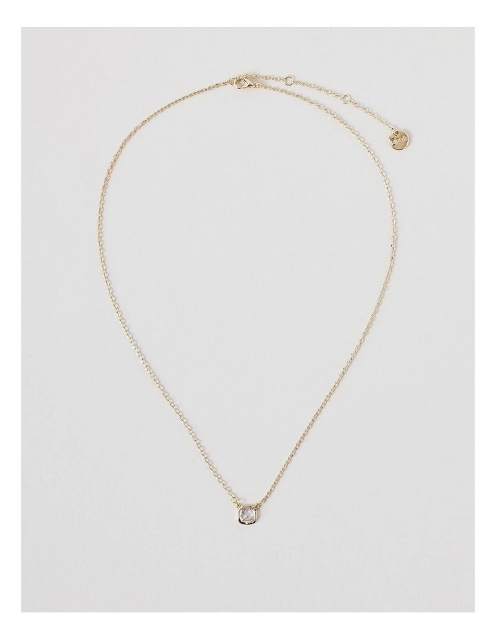 Pearl Station & Gem Necklace 3Pk in Gold image 7