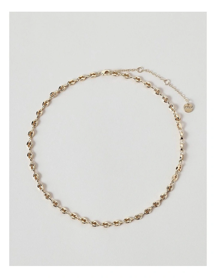 Wave Link Chain in Gold image 1