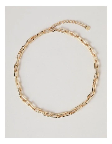 Chain Link Necklace in Gold