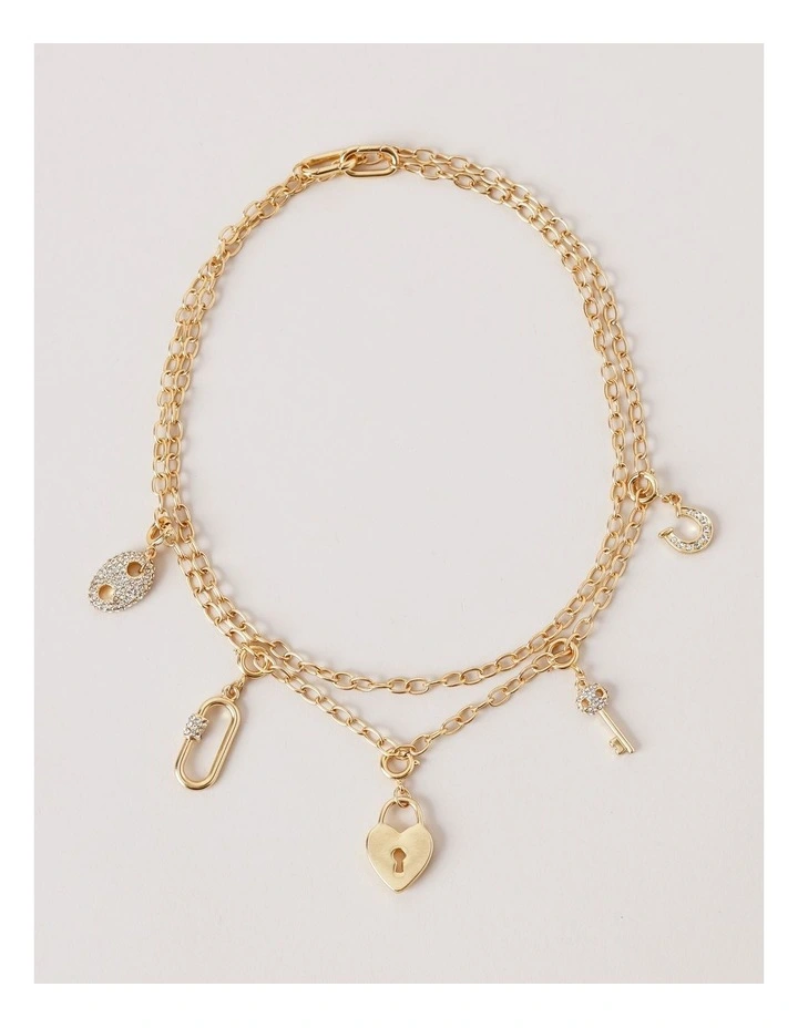 Charm Necklace Set in Gold image 1