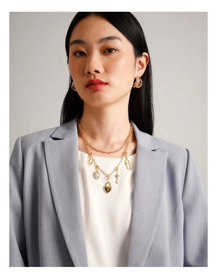 Charm Necklace Set in Gold image 2