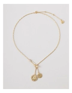 Aquarius Pendant Necklace in Gold