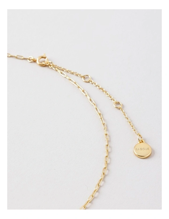 Aquarius Pendant Necklace in Gold image 3