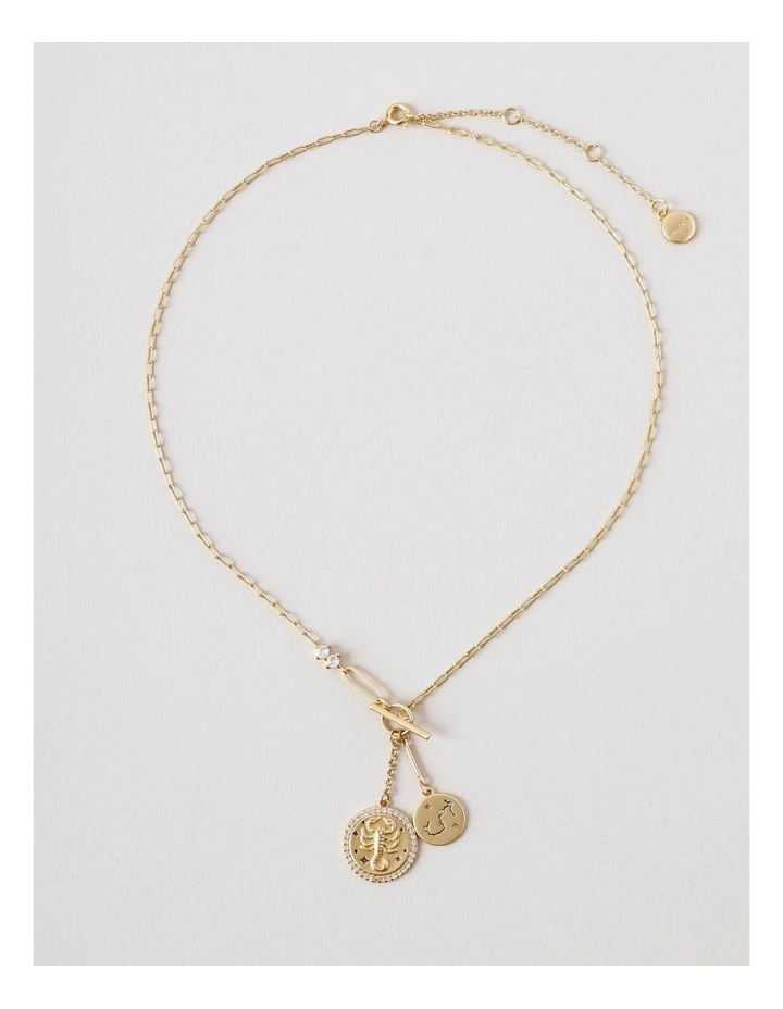 Scorpio Pendant Necklace in Gold image 1