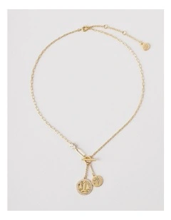Libra Pendant Necklace in Gold