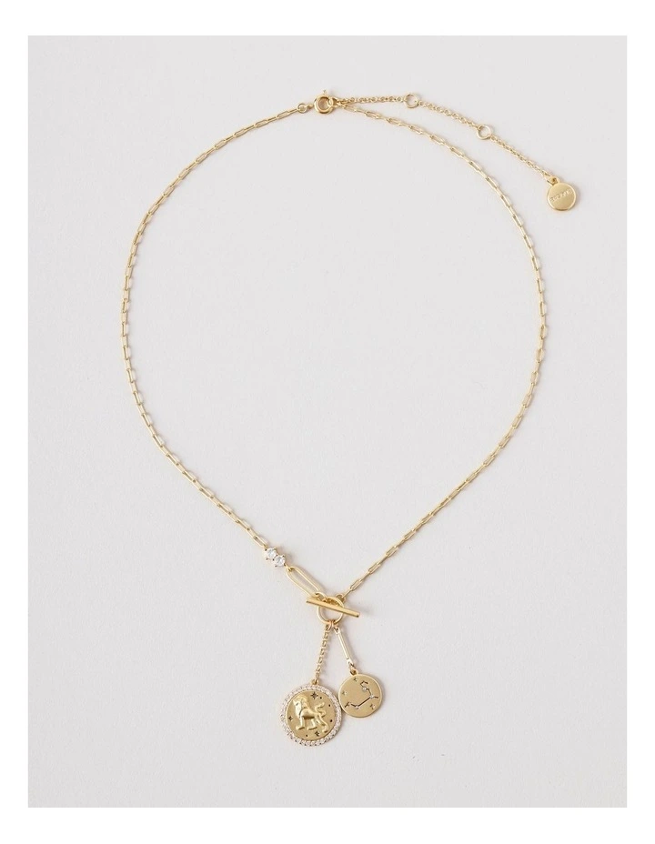 Leo Pendant Necklace in Gold image 1