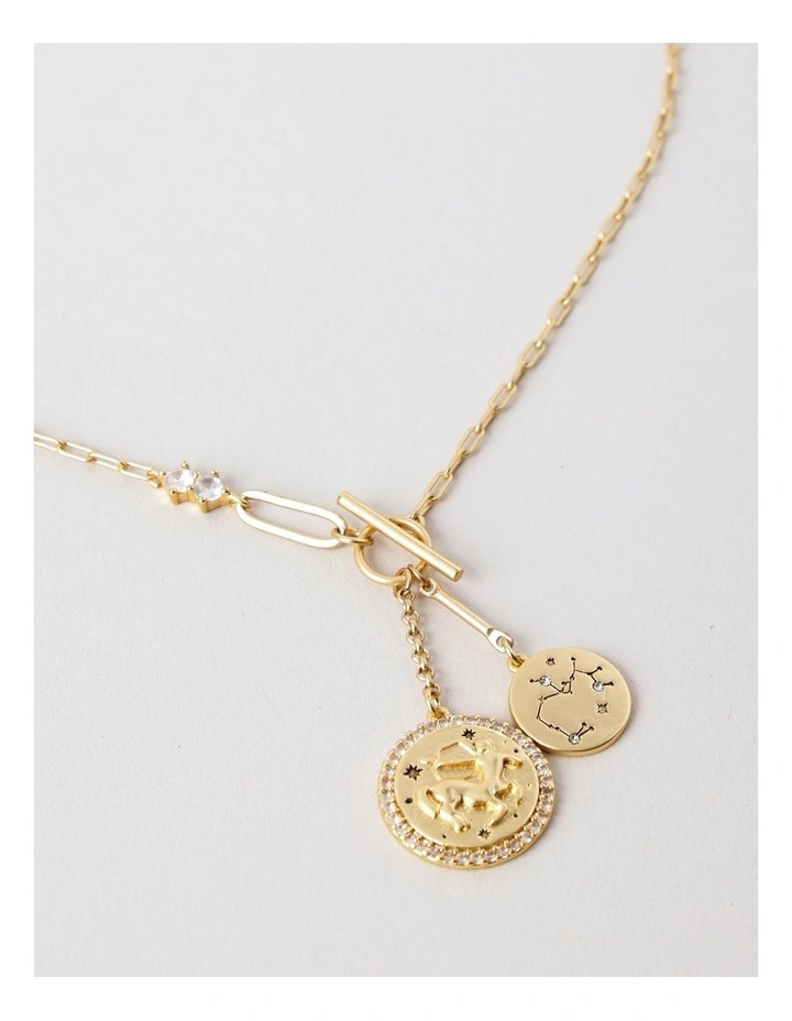 Sagittarius Pendant Necklace in Gold image 2