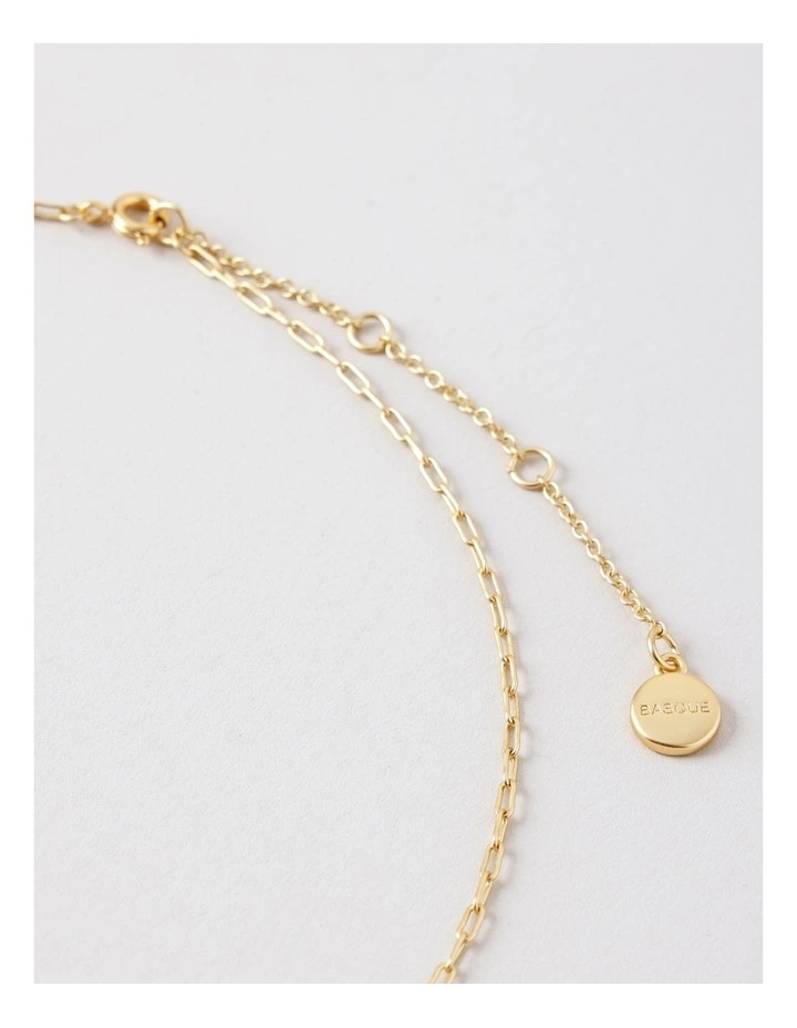 Virgo Pendant Necklace in Gold image 3