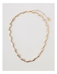 Wavy Necklace in Gold