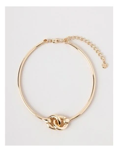 Knot Choker in Gold