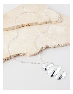 Drop Pendant Necklace in Silver