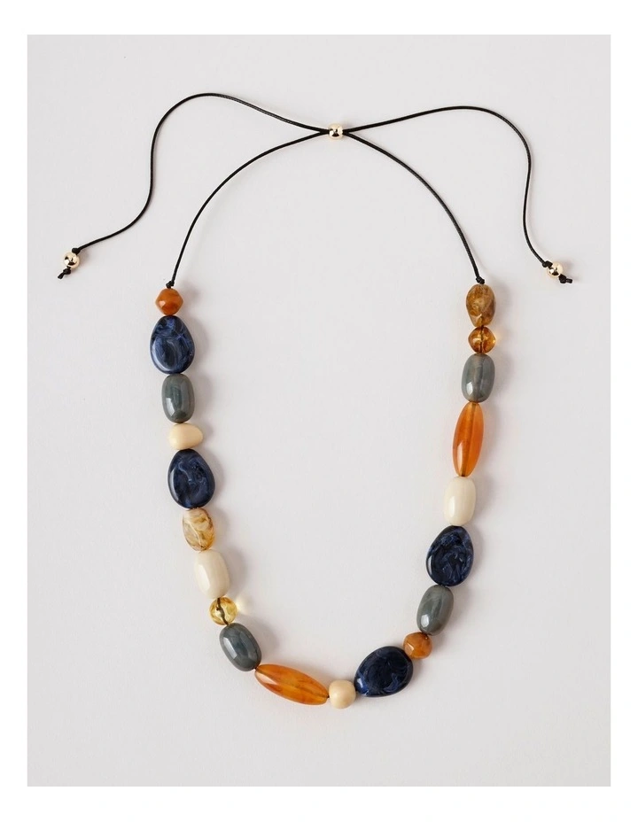 Stone Adjustable Necklace in Multicolour image 6