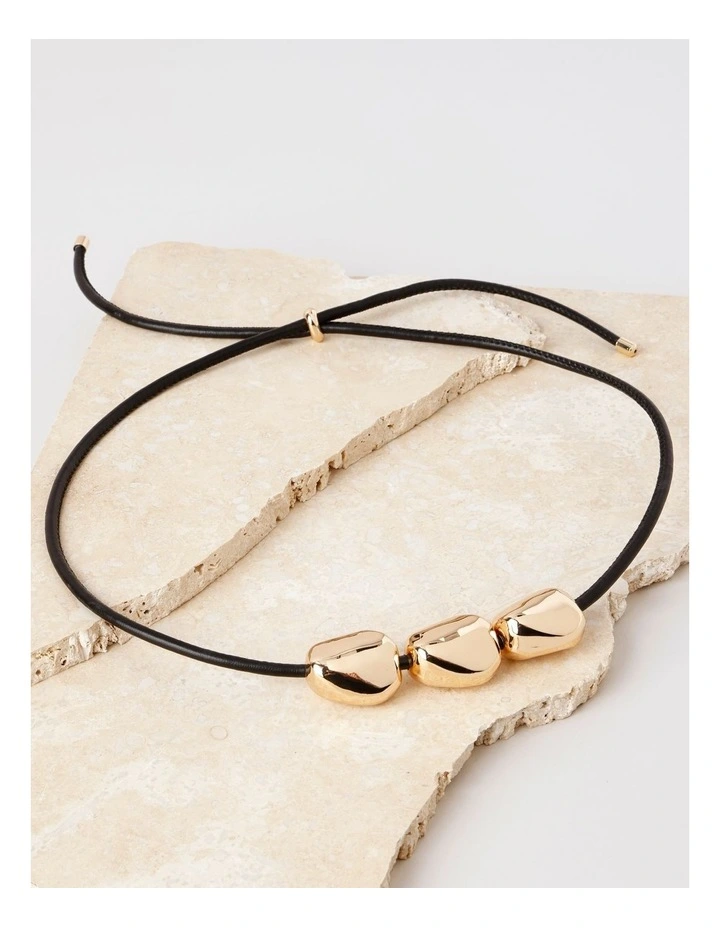 Nugget Necklace in Gold image 1