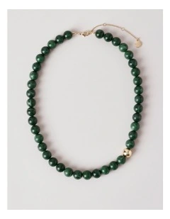 Semi Precious Necklace in Green