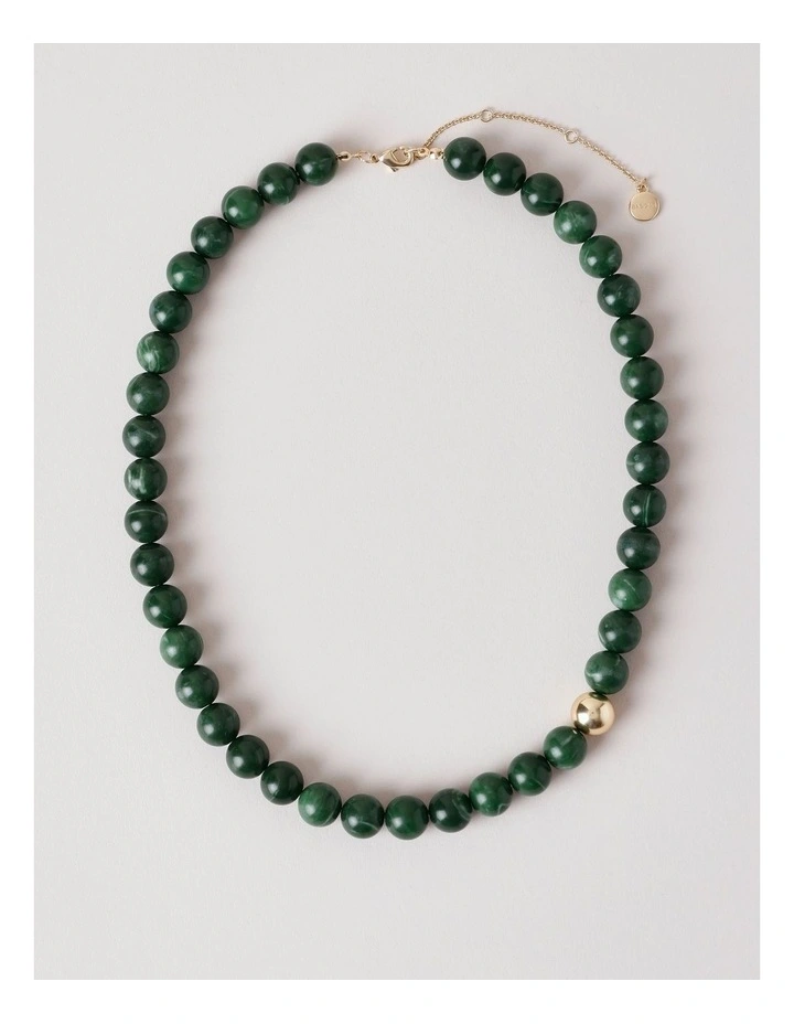 Semi Precious Necklace in Green image 1