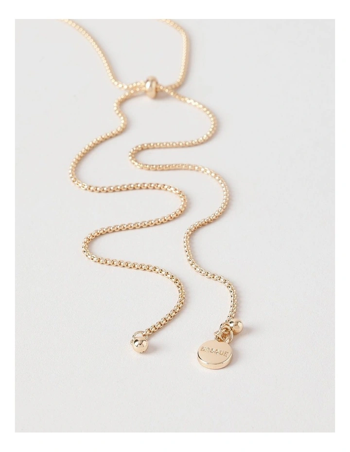 Drop Pendant in Gold image 3
