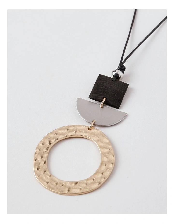 Circle Pendant in Multi image 3