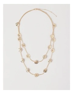 Fine Layered Necklace in Gold