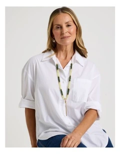 Bead Necklace in Green