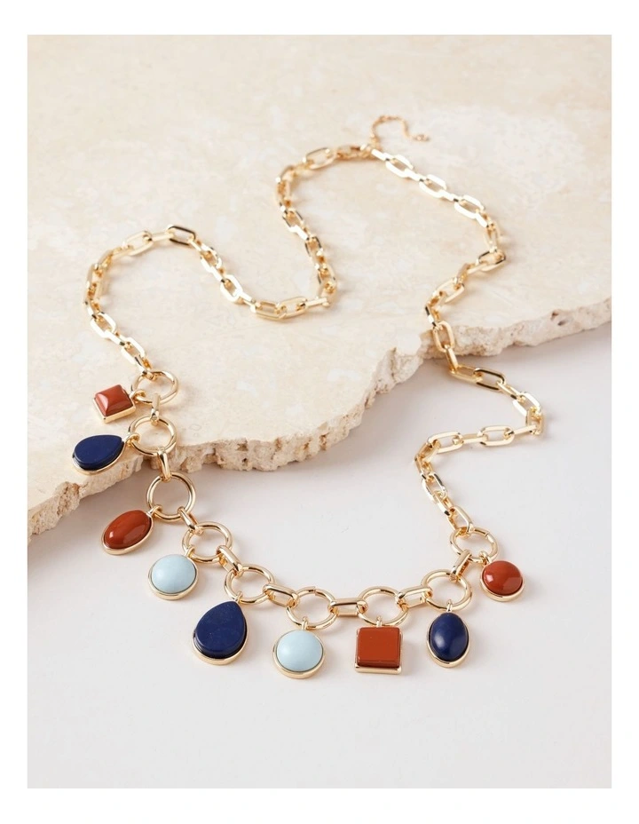 Charm Necklace in Multi image 3