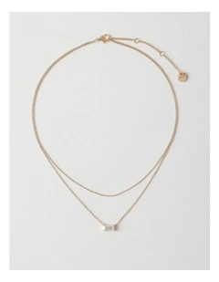 Fine Layered Necklace in Gold