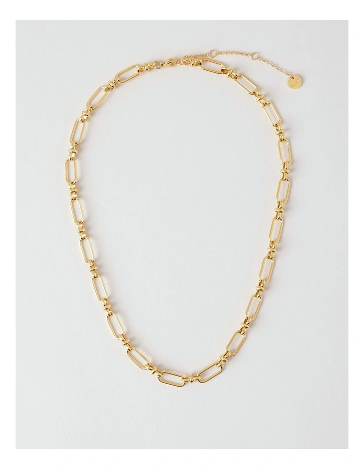 Figaro Link Necklace in Gold image 1