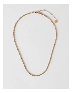 Twist Chain Necklace in Gold