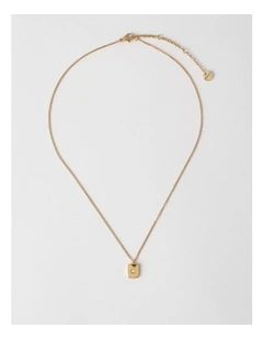 Padlock Necklace in Gold