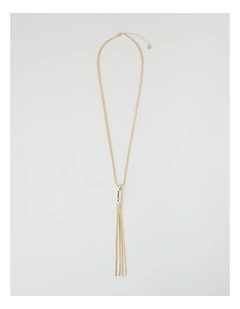 Snake Chain Lariat in Gold