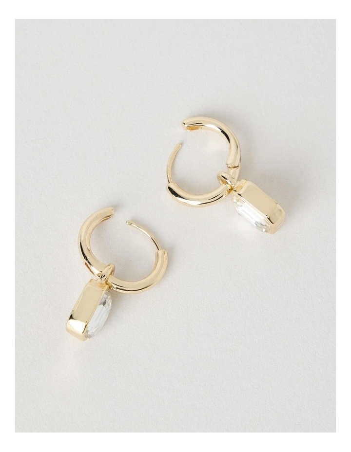 Diamante Drop Sleeper in Gold image 3