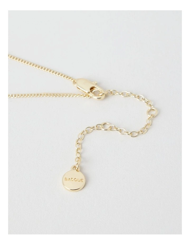 Gold Twist Pendant Necklace image 3