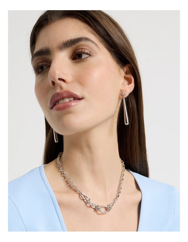 Chain Necklace in Silver image 2