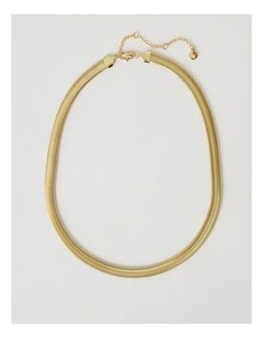 Waterproof Chunky Snake Chain Necklace in Gold