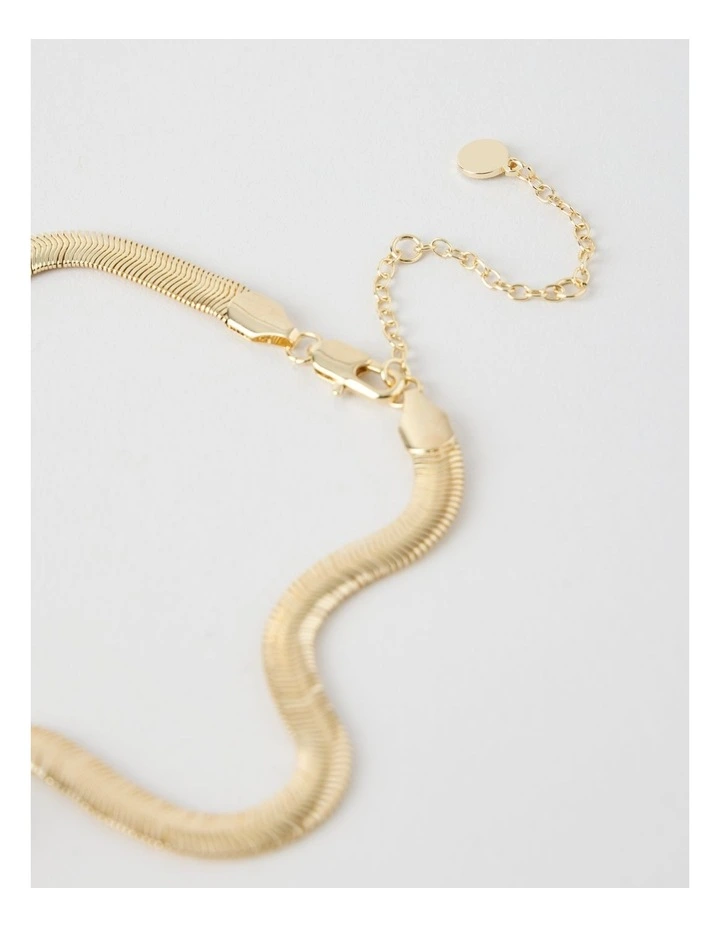 Gold Tone Black Stone Necklace image 5