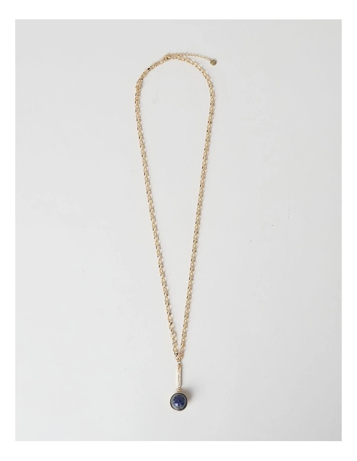 Ball Pendant Necklace in Blue image 1
