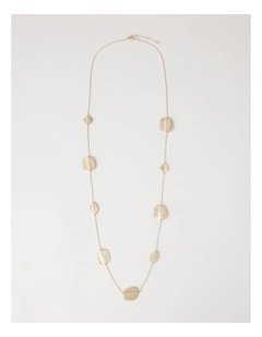 Coin Station Necklace in Gold