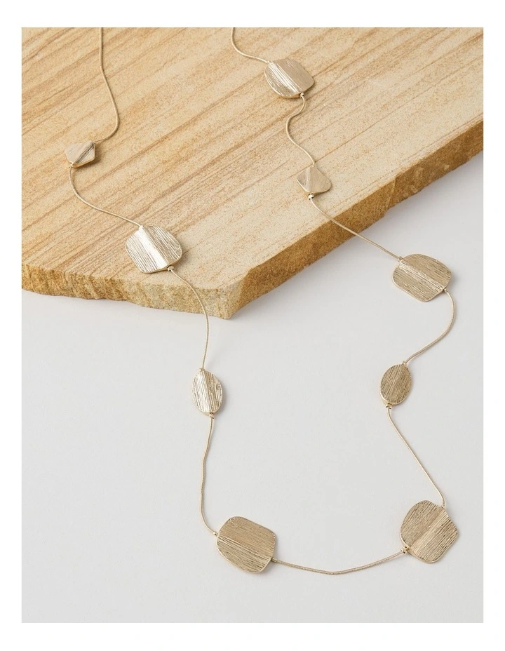 Coin Station Necklace in Gold image 3