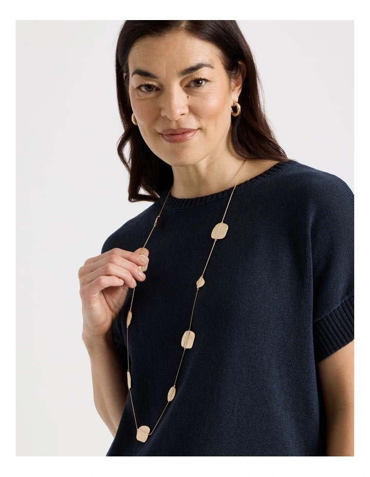 Coin Station Necklace in Gold image 4