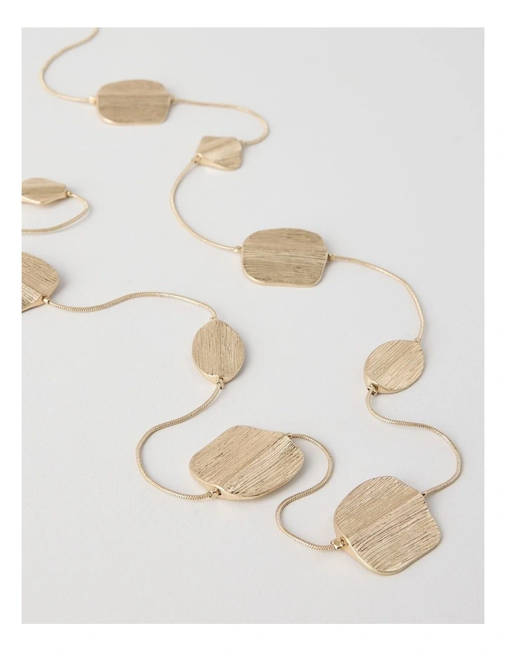 Coin Station Necklace in Gold image 5