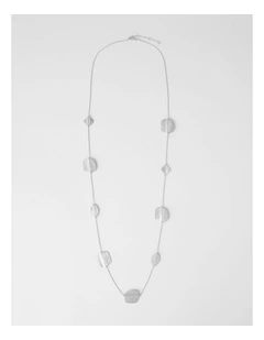 Coin Station Necklace in Silver