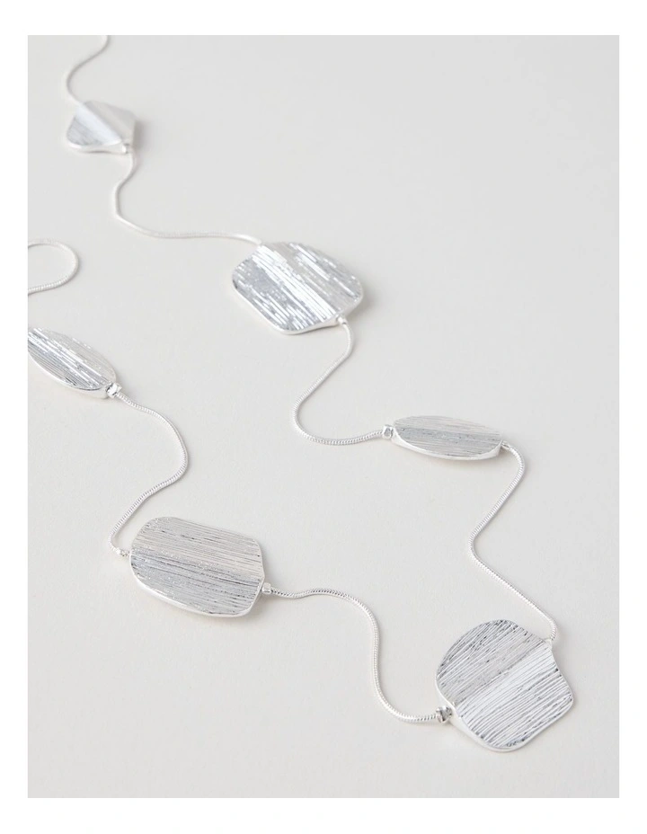Coin Station Necklace in Silver image 5