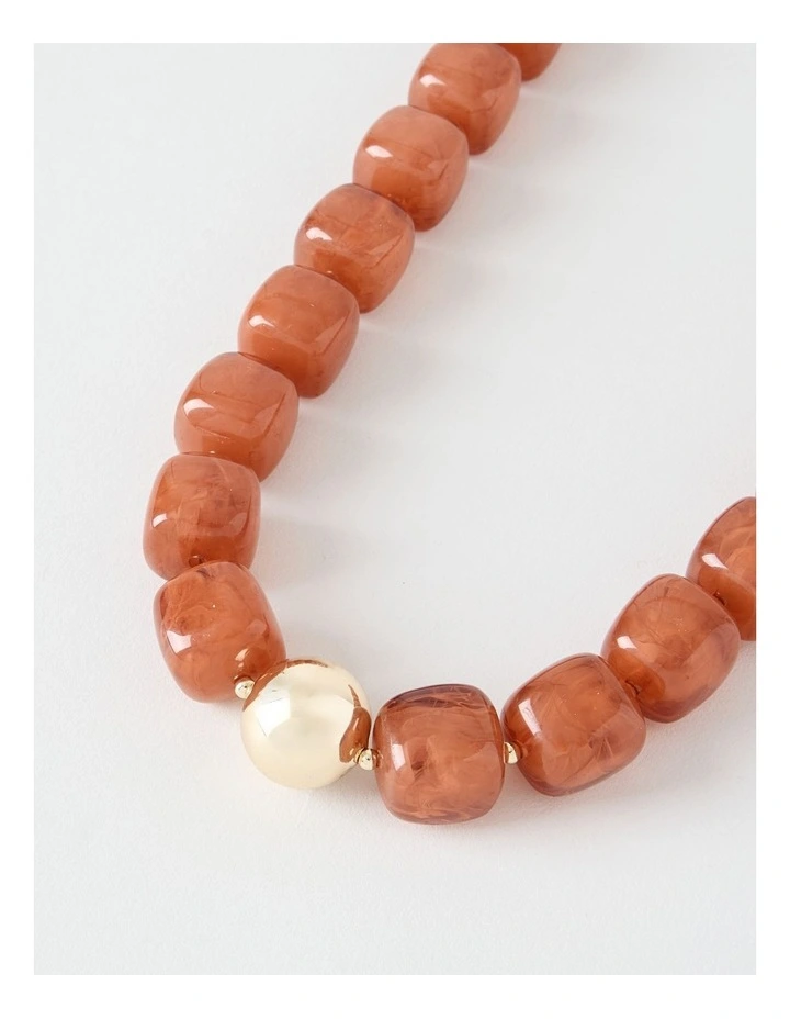 Cube Short Necklace in Arabian Spice image 2